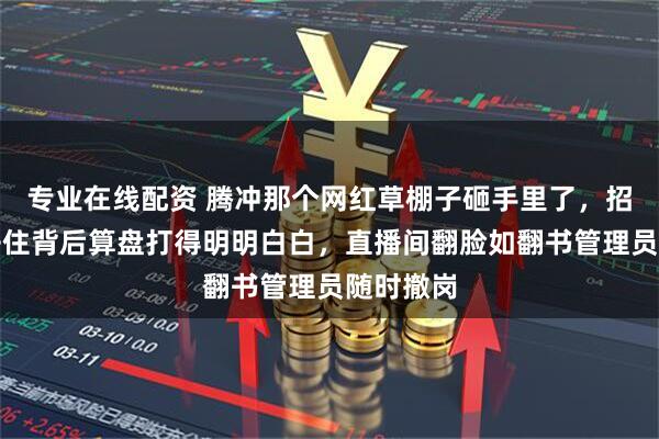 专业在线配资 腾冲那个网红草棚子砸手里了，招呼铁粉去住背后算盘打得明明白白，直播间翻脸如翻书管理员随时撤岗